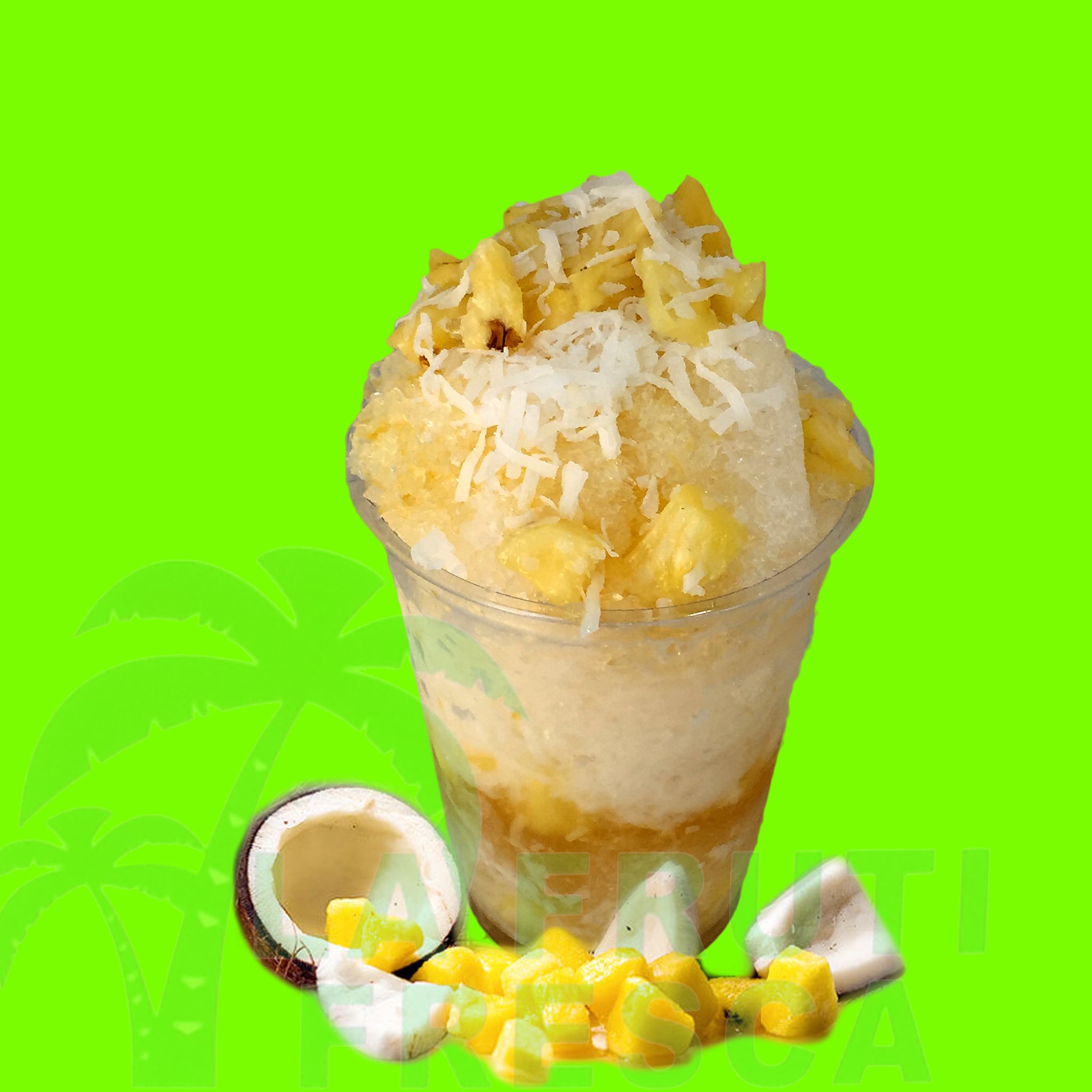 Piña Colada Shaved Ice | Piña Colada Raspado